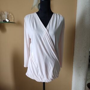 Old Navy Elegant Women's Wrap Top - Soft Pink Size M